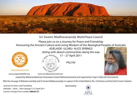Report of World Peace Tour to Uluru, Australia, April 2011