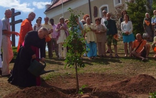 World Peace Council - Peace tree planting in Paloznak, Hungary
